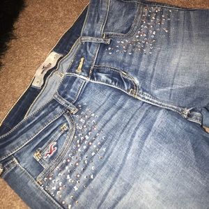 Embellished Hollister skinny jeans